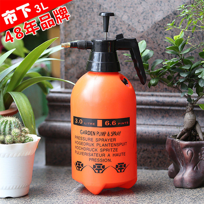 市下3L家用小型园艺工具洗玻璃气压式喷雾器打药浇花洒水洗车喷壶