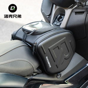 洛克兄弟油箱包踏板摩托车储物硬壳摩旅三角包NMAX PCX 佛沙 XMAX