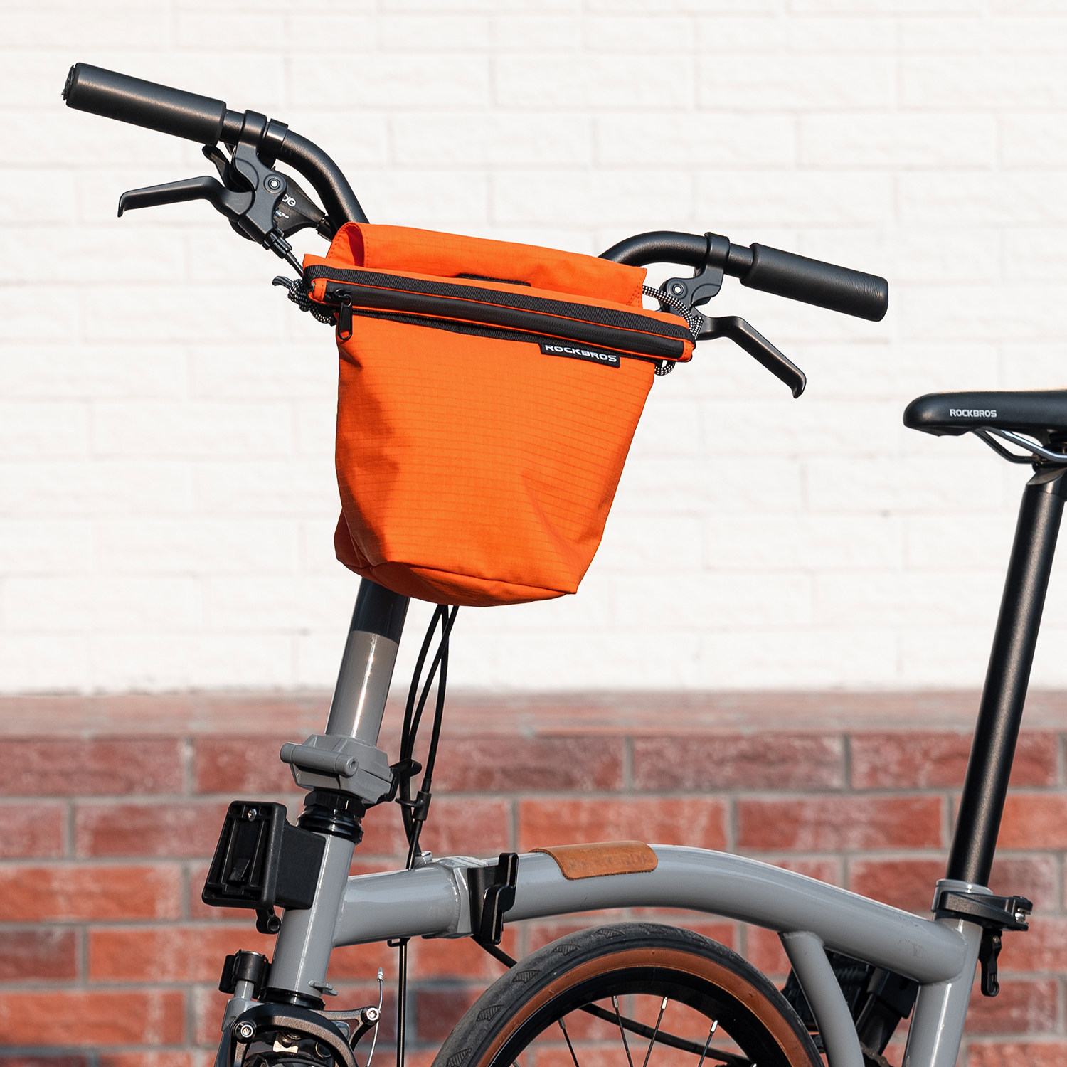 洛克兄弟折叠车前包自行车包车把包防泼水城市通勤户外骑行斜挎包