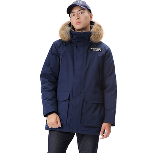 RUNNING RIVER奔流户外男式登山防风保暖中长款加厚派克棉服2169