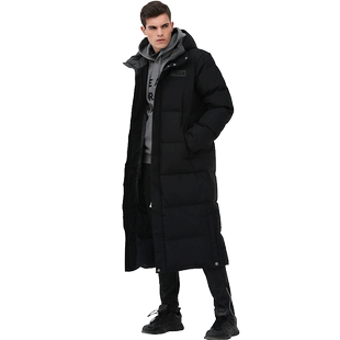 RUNNING RIVER奔流 户外男式防风保暖加厚城市户外长款羽绒服0345