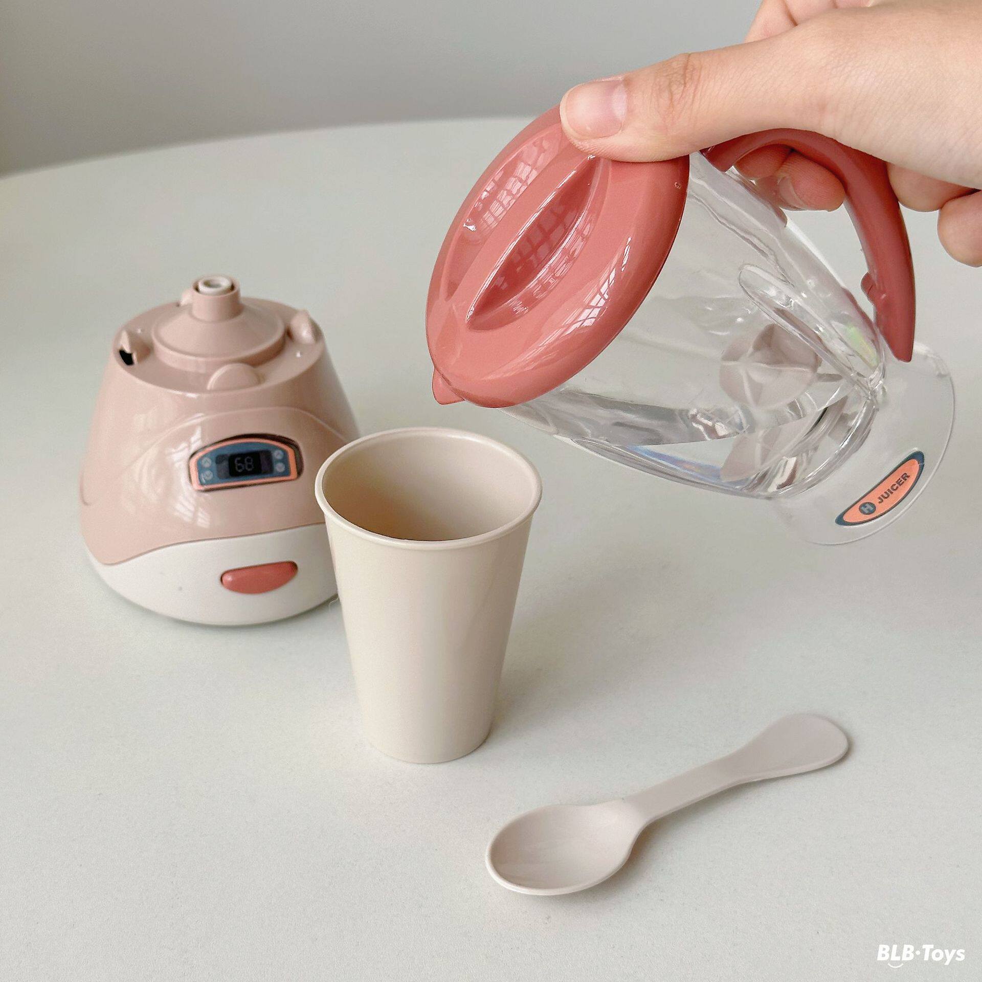 국경 어린이 놀이 집 시뮬레이션 전기 소형 가전 제품 커피 기계 주스 기계 세탁기 오븐 토스터 장난감