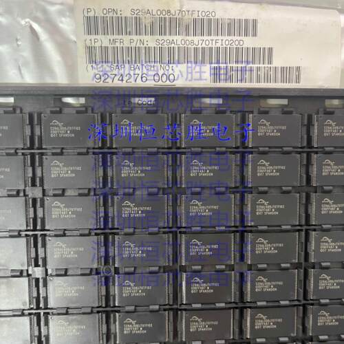 S29AL008J70TFI020 封装TSOP48 丝印S29AL008J70TFI02 存储器芯片