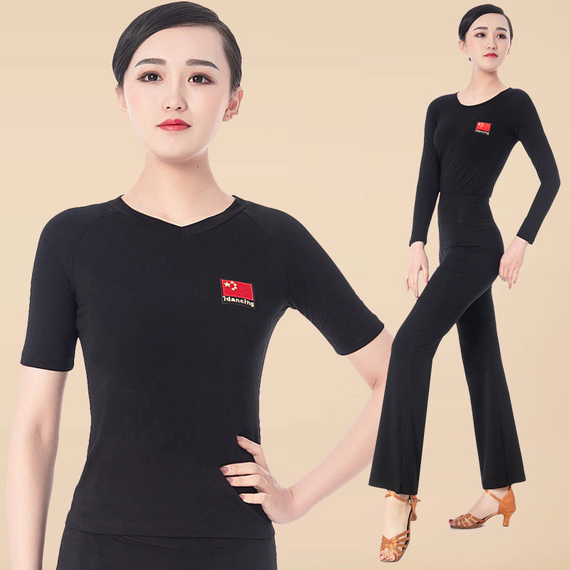 拉丁舞上衣新款摩登舞蹈服装跳舞衣国标舞交谊舞莫代尔练功服短袖在类目 运动/瑜伽/健身/球迷用品, 舞蹈/健美操/体操, 拉丁舞, 拉丁舞上装中 - 来自Buy2taobao.com提供专业的淘宝代购服务