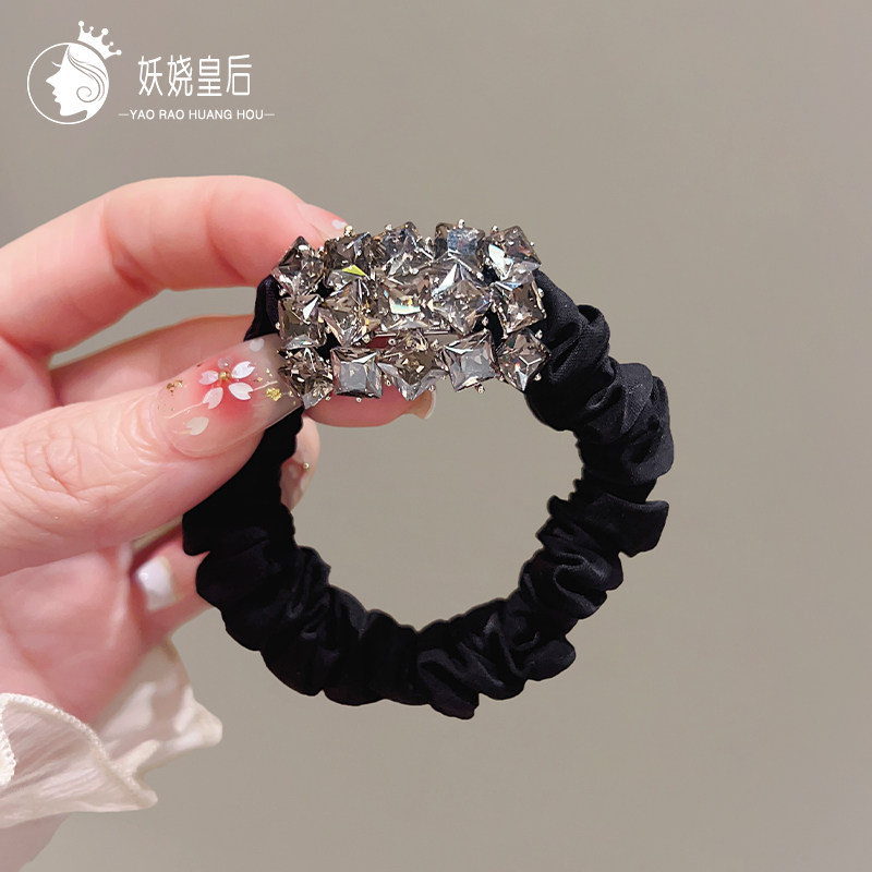 妖娆皇后布艺时尚气质发圈图片