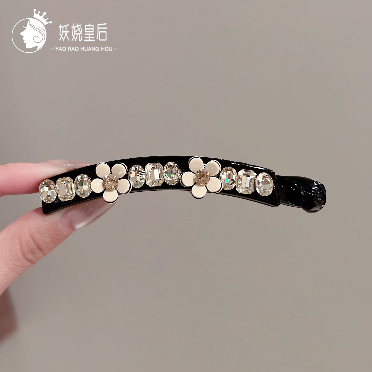 竖夹大号发卡女后脑勺盘发头饰