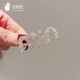 满钻高档奢华创意设计感字母MIN胸针简约时尚 防走光大衣别针胸花