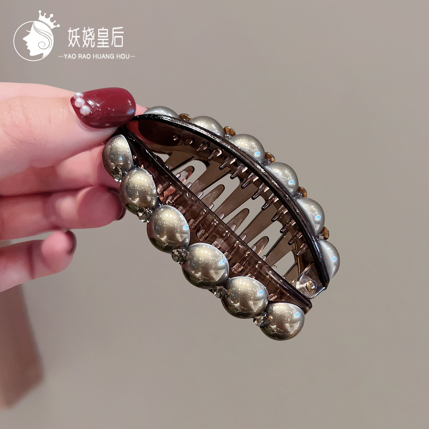 高级感扭扭发夹网红竖夹发卡头饰