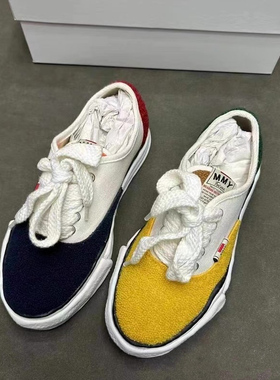 MIHARA YASUHIRO三原康裕MMY权志龙同款溶解鞋男女帆布鞋鸳鸯鞋