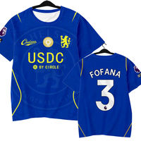 Chelsea football team uniforms for the 26-27 season, Chelsea Martin football uniforms, quick-drying short-sleeved T-shirts for men and women, half-sleeved shirts thumbnail 4