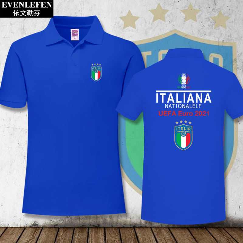 欧洲杯法国西班牙比利时葡萄牙意大利polo衫男女短袖t恤翻领半袖