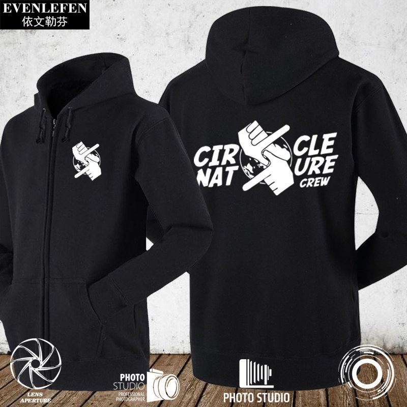 摄影摄像爱好者光圈摄影师可定制工作服装加绒开衫卫衣服男女外套