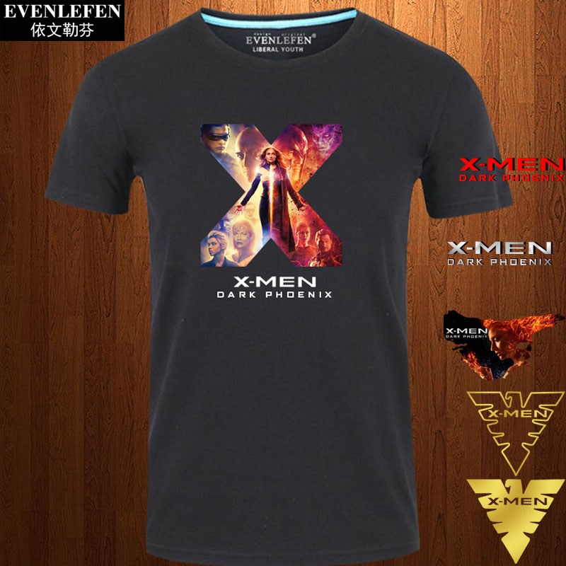 漫威x战黑凤凰电影周边短袖t恤衫