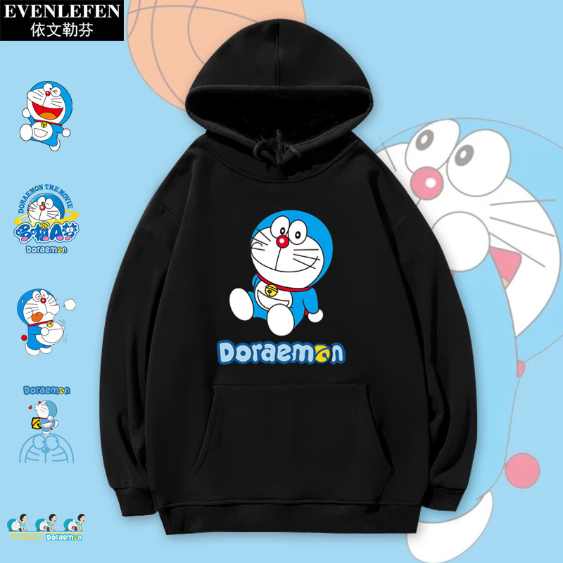 哆啦a梦日系潮流叮当猫连帽卫衣