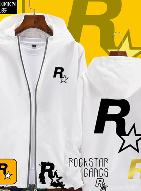 Rockstar Games游戏玩家周边R星连帽外套男女夹克帽衫休闲上衣服