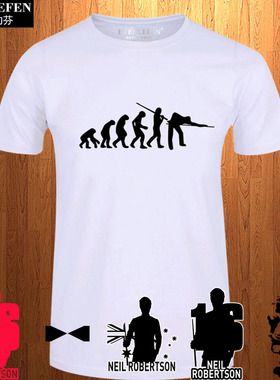台球进化论Snooker比赛服斯诺克尼尔罗伯逊短袖T恤衫男女半袖衣服