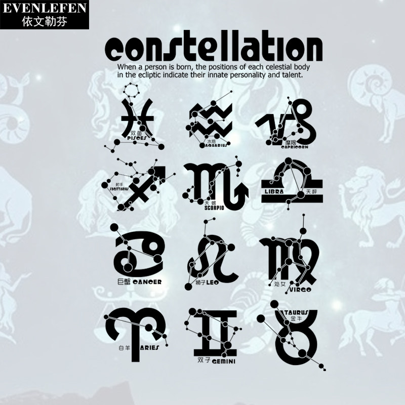 十二星座摩羯金牛狮子双子巨蟹天蝎白羊座polo衫男女带领短袖t恤