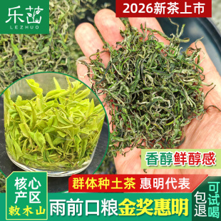 群体种土茶 老树野茶【雨前-金奖惠明茶】香醇鲜醇有滋味香喷喷
