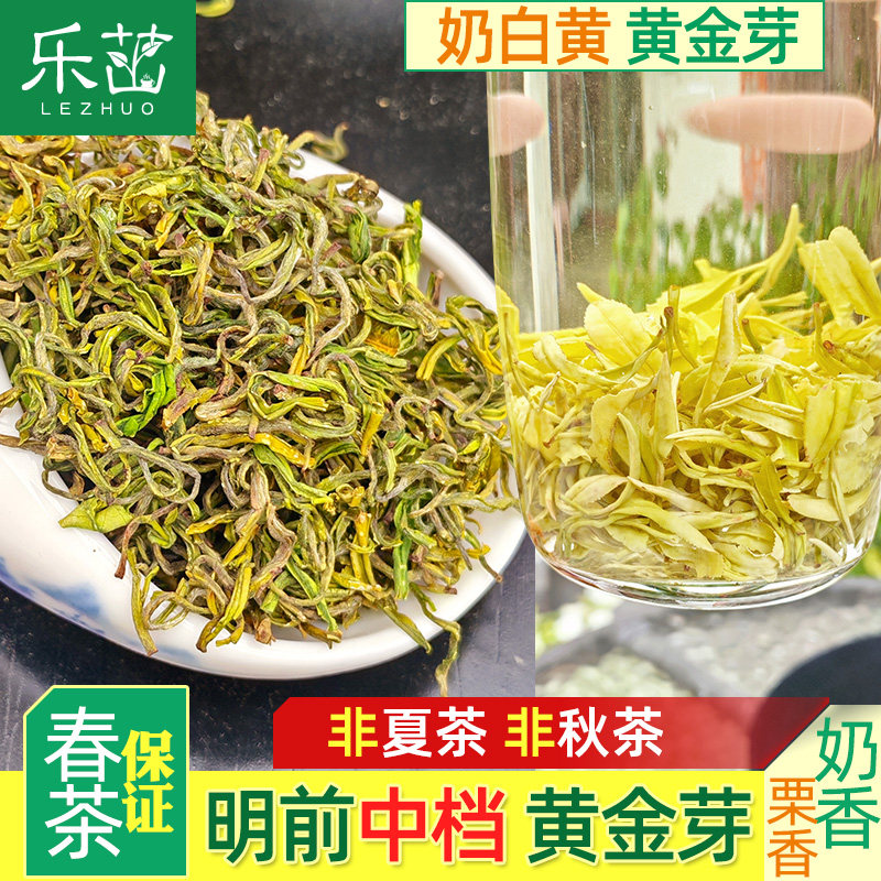 奶栗香-奶白黄-黄金芽手工明前中档2025年新茶炒青安吉黄金白茶叶,茶,安吉白茶,淘宝优惠券,粉丝福利购,淘宝优惠卷
