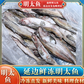 新鲜正宗半成品明太鱼新鲜鳕鱼冷冻东北狭鳕鱼东北明太鱼