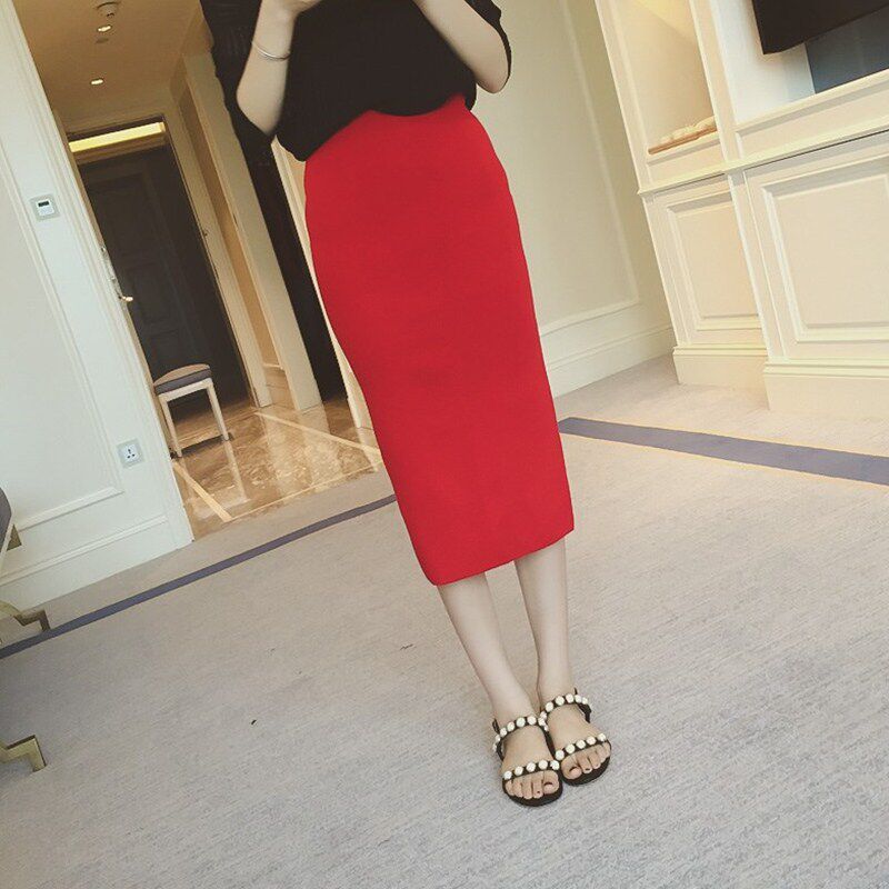 Autumn and winter new pattern Korean Edition Knitting Wool Package hip Split ends Maxi Dress Paige Show thin One pace skirtin the Women's clothing/Boutique , Skirts  category - from Buy2taobao.com to provide professional Taobao agent buy service