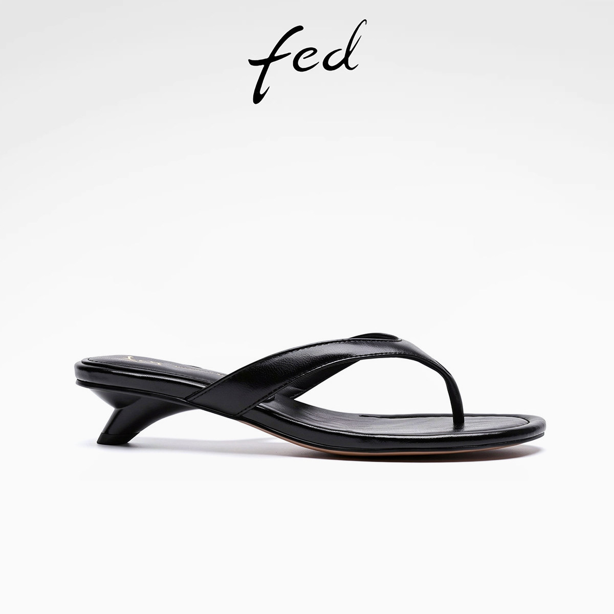 fed质感羊皮26夏季新款女拖鞋真皮夹趾人字拖家居拖凉拖鞋女外穿