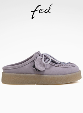 fed后空单鞋夏季新款女鞋勃肯半拖穆勒鞋厚底拖鞋女款S0407-ZC653