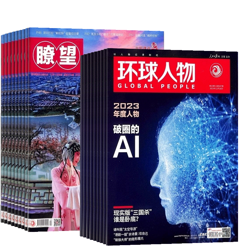 环球人物+瞭望新闻周刊杂志组合