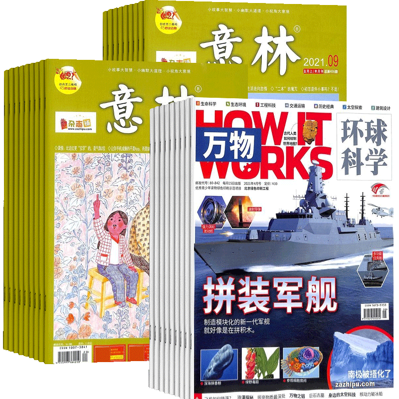 青少版科普百科万物+意林杂志