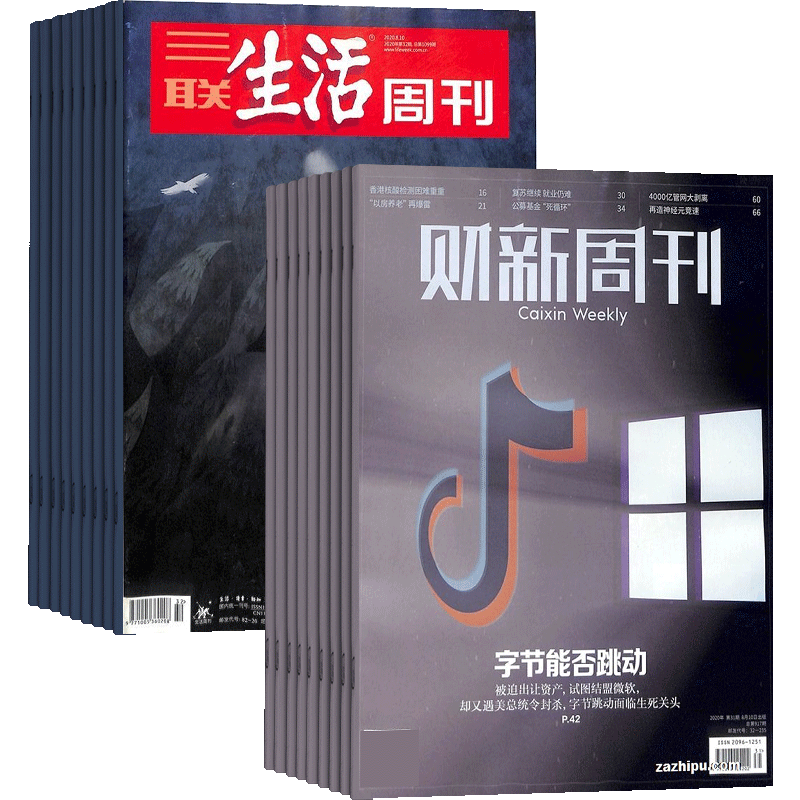期期包邮 三联生活周刊+财新周刊组合 全年订阅 2026年8月起订 杂志铺