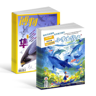 小学生作文高年级版 中小学生课外阅读自然科普百科全书 杂志组合 1年共24期 杂志铺 2026年1月起订阅 博物