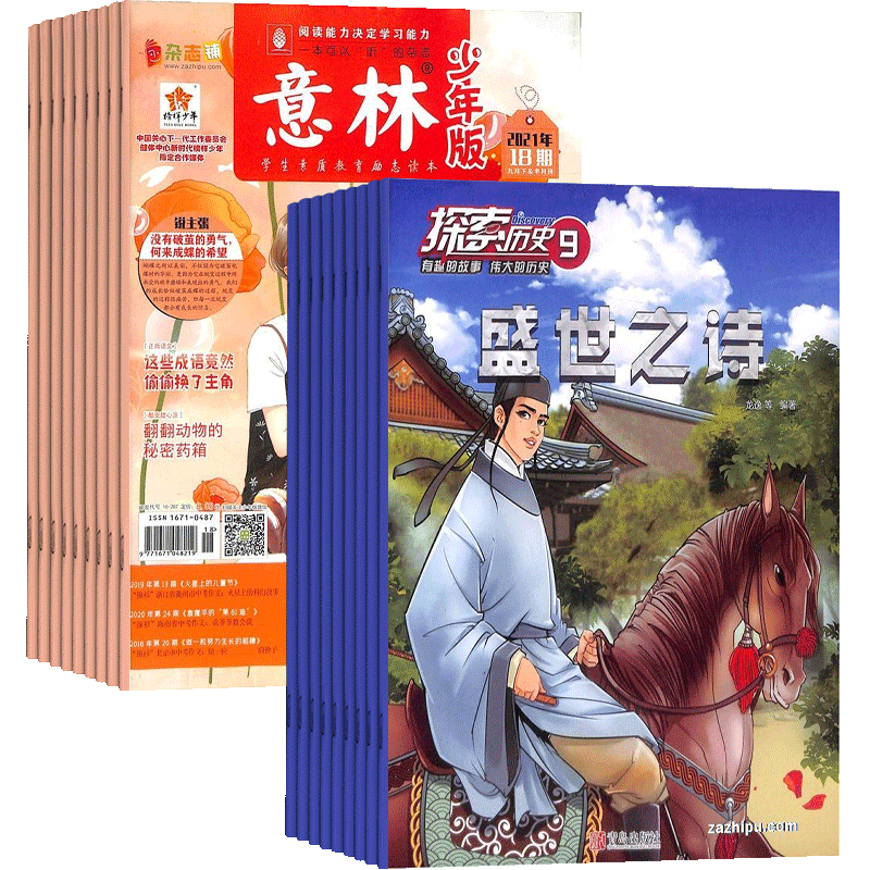 意林少年版+探索历史杂志
