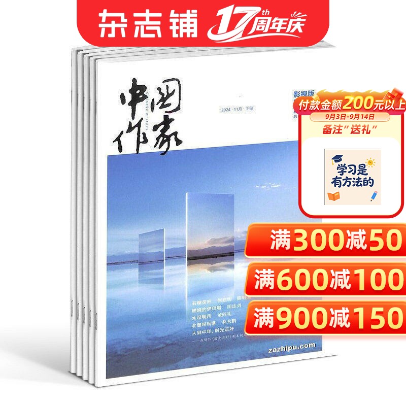 中国作家影视版杂志订阅