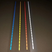 汽车电动摩托车防水车身改装 饰反光贴 缝纫针迹贴花贴纸虚线线条装