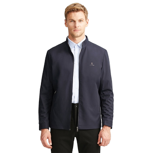 [防泼水/免烫抗皱]梦特娇春季中年男士夹克立领商务行政外套防风J