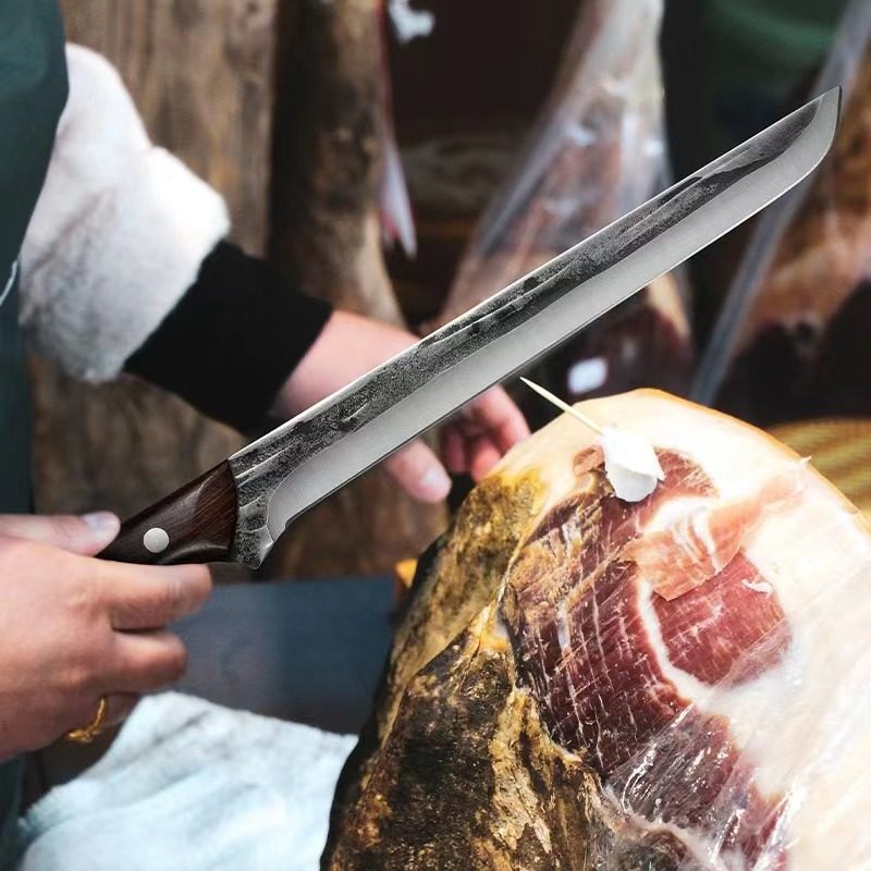 西班牙火腿刀烤肉拌饭专用刀具削肉切片刀锻打土耳其切肉割肉尖刀