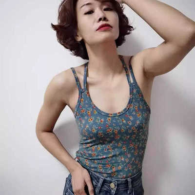 碎花纯棉夏季吊带背心新款通勤