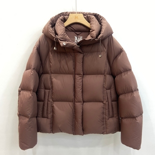 676专柜品牌95白鸭绒羽绒服女士时尚 面包服 休闲连帽加厚保暖冬季