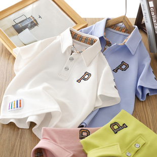 男童短袖t恤2026新款痞帅风夏季翻领中大童polo衫儿童夏装上衣潮