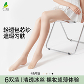 防勾丝袜美肤袜超薄包芯丝光腿神器连裤 永春夏季 肉色丝袜女薄款 袜