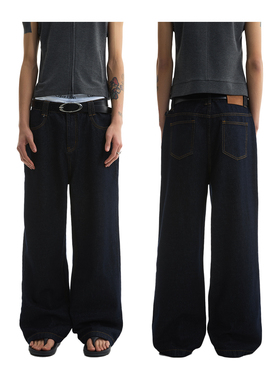 FUNKYFUN 2025SS 丹宁原色直筒长裤原牛牛仔裤休闲裤