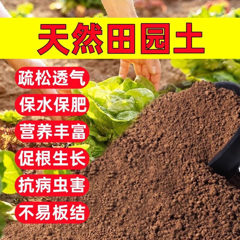 纯天然田园土碗莲泥土种菜土沙质沙土营养土种花家用田园土泥多肉