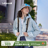 LAFUMA乐飞叶户外时尚 印花女防泼水轻量休闲夹克连帽运动风衣外套