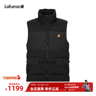 LAFUMA乐飞叶户外秋冬新款 防泼水防风中量立领羽绒马男保暖背心