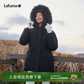 LAFUMA乐飞叶户外防泼水派克大鹅绒工装 可拆卸帽毛领 羽绒服男女款