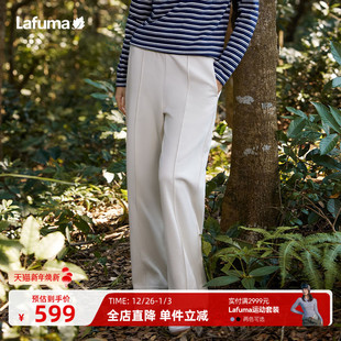 长裤 女潮流运动裤 阔腿卫裤 LAFUMA乐飞叶户外24秋冬宽松弹力休闲裤