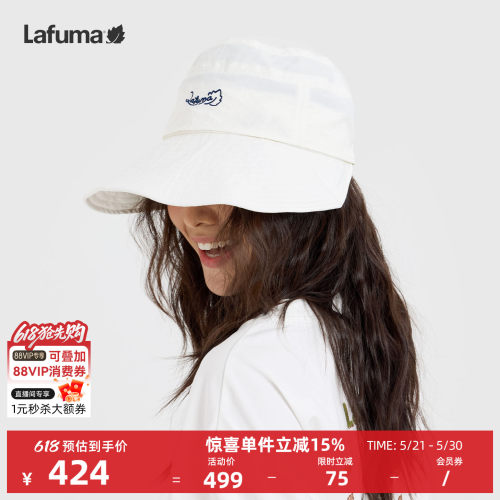 乐飞叶户外空顶帽子女