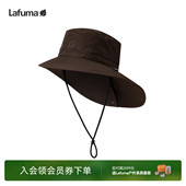 LAFUMA乐飞叶户外登山Windstopper男女大檐遮阳帽可调节绳带帽子