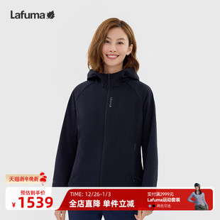 LAFUMA户外秋冬新品 防泼水耐磨软壳登山夹克女上衣加绒保暖外套