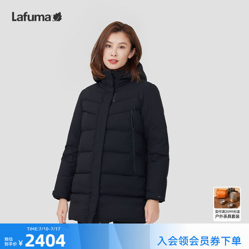 连帽保暖羽绒服乐飞叶防泼水女士